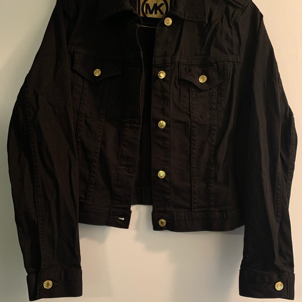 NWOT Micheal Kors Black Jean Jacket